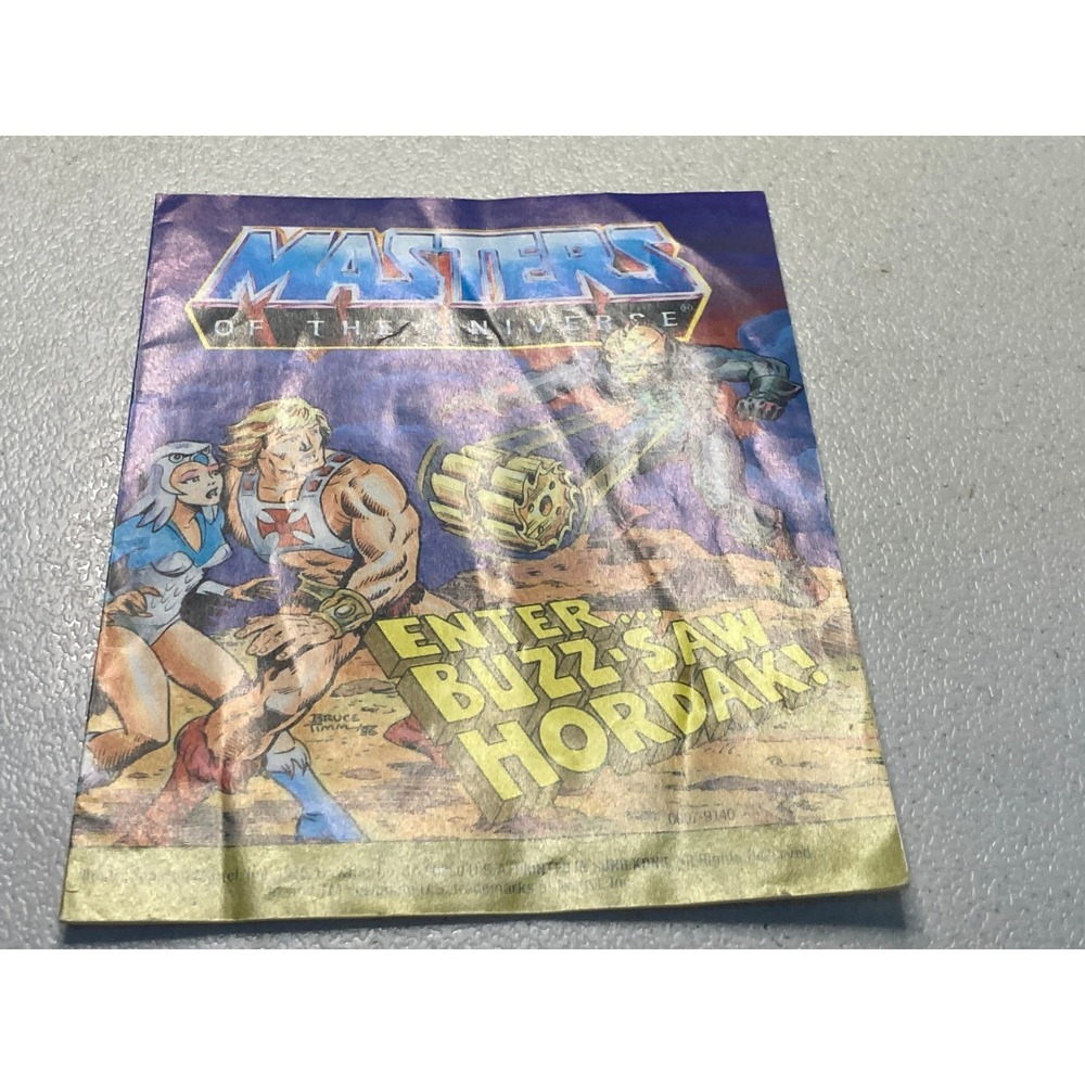 Vintage 1986 Masters of the Universe Enter Buzz-Saw Hordak Mini Comic Bruce Timm